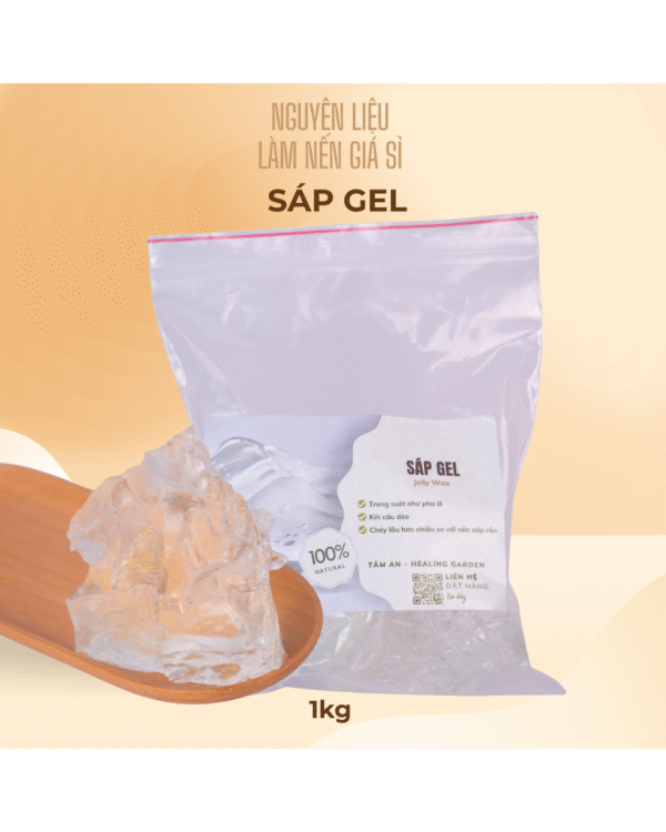 Sáp Gel Làm Nến 1kg – Trong Suốt, Dễ Đổ Khuôn, Giá Tốt