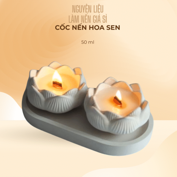 CỐC NẾN HOA SEN