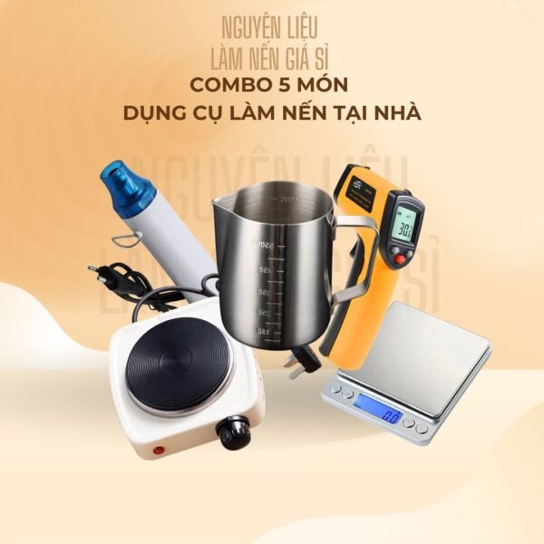 Combo 5 món dụng cụ làm nến tại nhà
