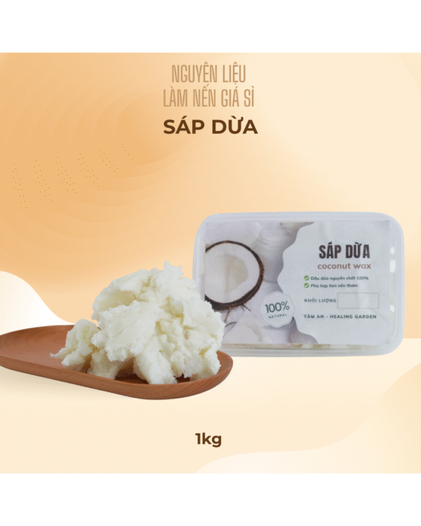 sáp dừa làm nến