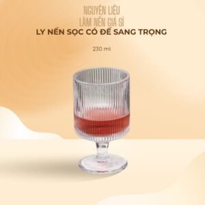Ly nến sọc có đế sang trọng