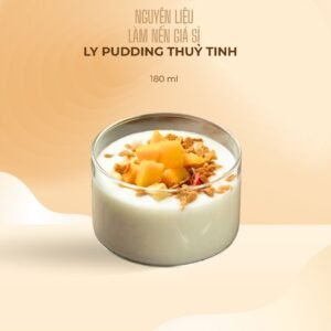 Ly nến thủy tinh pudding