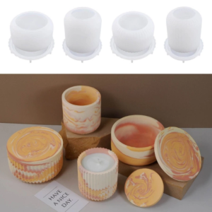 Khuôn thạch cao - resin trơn, sọc có nắp