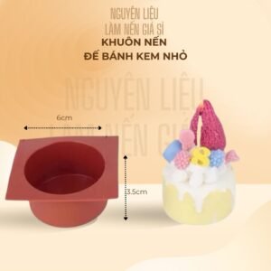 Khuôn nến đế bánh kem nhỏ