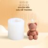 Khuôn làm nến hình gấu dễ thương