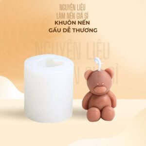Khuôn làm nến hình gấu dễ thương
