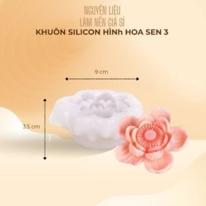 Khuôn Silicon Hình Hoa Sen 3