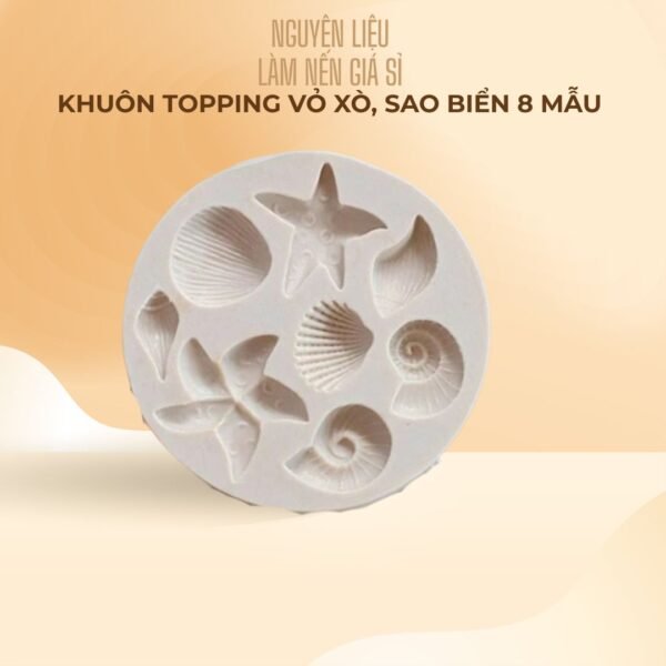 Khuôn Topping Vỏ Xò, Sao Biển 8 Mẫu