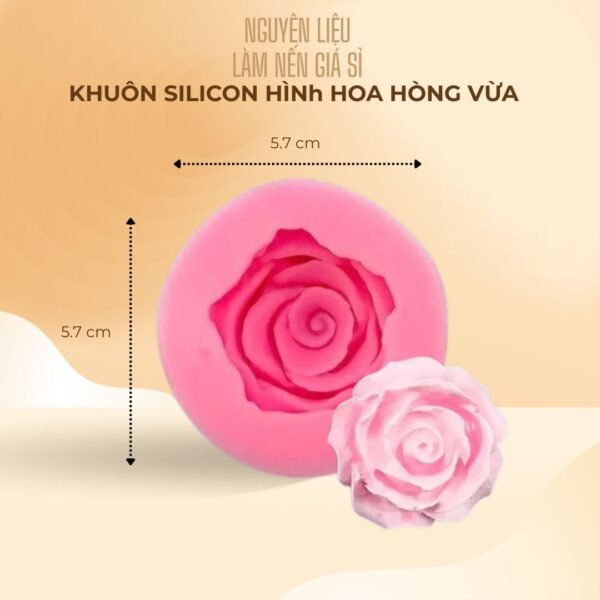 KHUÔN SILICON HÌNh HOA HÒNG VỪA