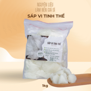 Sáp vi tinh thể 1kg – Nguyên liệu làm nến thơm cao cấp