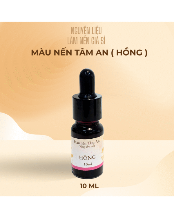 Màu Hồng Dành Cho Nến Thơm 10ml – Nguyên Liệu Nhuộm Nến Cao Cấp