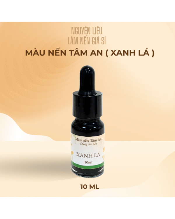 Màu xanh lá Dành Cho Nến Thơm 10ml – Nguyên Liệu Nhuộm Nến Cao Cấp