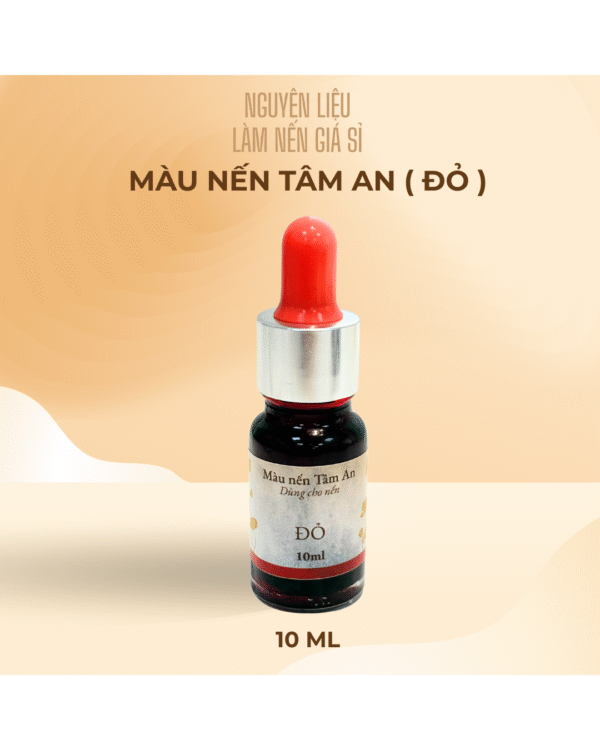 Màu Đỏ Dành Cho Nến Thơm 10ml – Nguyên Liệu Nhuộm Nến Cao Cấp