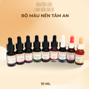 Bộ màu nến Tâm An gồm 9 màu cơ bản
