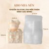 KHUÔN SILICON LÀM NẾN HÌNH GẤU BÔNG