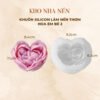 KHUÔN SILICON LÀM NẾN THƠM TẠO HÌNH HOA EM BÉ 2