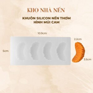 KHUÔN SILICON THẠCH CAO HÌNH MÚI CAM