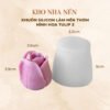 KHUÔN SILICON LÀM NẾN HÌNH HOA TULIP 3