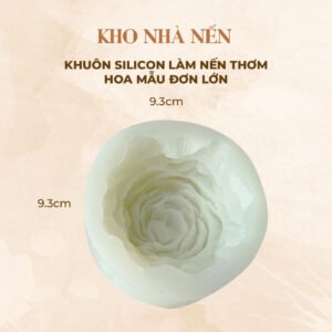 KHUÔN SILICON LÀM NẾN THƠM HÌNH HOA MẪU ĐƠN LỚN